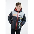 thumbnail image 2 of Hot Wheels Zip Up Winter Coat Puffer Jacket Toddler to Big Kid, 2 of 5