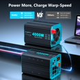 thumbnail image 2 of Inversor de corriente LANDERPOW de 4000 W de onda sinusoidal pura, 12 V a 120 V, 2 of 9