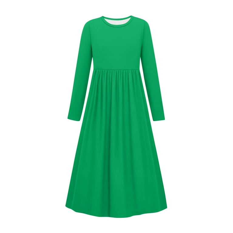 size 4t holiday dresses ATOGUTA Dresses for Girls Kids Short Sleeve Summer Dresses Casual Sundress Party Playwear Holiday Clothes Size 4T-14, Multicolor