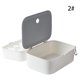 thumbnail image 2 of Caja de almacenamiento de calcetines, organizador de ropa interior de viaje de plástico portátil, divisor de sujetador, 2 of 8