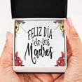 thumbnail image 3 of Spanish Mom Gift Scripted Love Necklace Stainless Steel Message Card Gift, 3 of 7