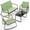 Green, variant on Asofer 4-Piece Patio Furniture Set, Textilene Outdoor Bistro Set with 2 Rocking Chair for Lawn, Garden, Poolside (Green)