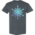 thumbnail image 3 of Inktastic Christmas Blue Ice Snowflake T-Shirt, 3 of 5
