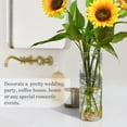 thumbnail image 4 of Line Art Sky Castle Plastic Vase 11.8'' x 3.9'' Transparent Non Breakable Decorative for Family, 4 of 6
