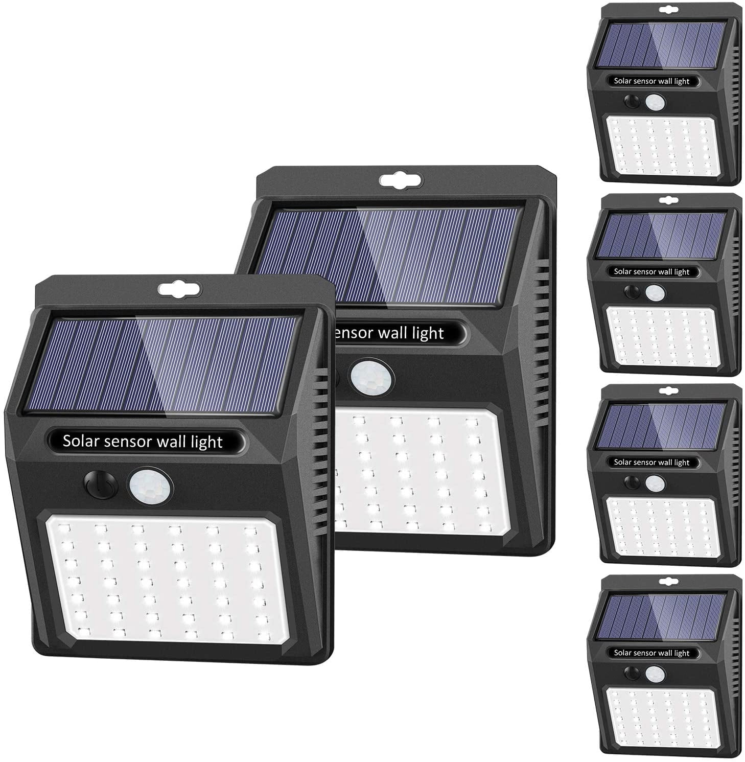 42 LED 550LM IP65 Waterproof Security Flood Lights Solar Powered Detected for Garage,Porch,Yard Dopwii Solar Motion-Sensor Wide-Illumination Outdoor-Lights 