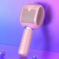thumbnail image 5 of Bluetooth Handheld Microphone Professional Smart Real Time Ear Monitoring Kids Microphone for Phone Computer Pink, 5 of 5