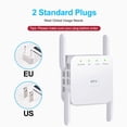thumbnail image 4 of Magazine Wireless WiFi Range Extender, 1200Mbps 2.4G and 5G Dual Band Signal Repeater Booster for Home, 4 of 9