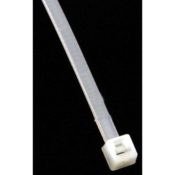 5.7", 40 lb. White Cable Ties - (pack of 100)