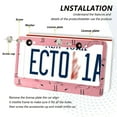 thumbnail image 5 of 2-Pack Aluminum License Plate Frame with 2 Holes for GM License Plate Cover with Free Screws Pink Cute Flamingos, 5 of 8
