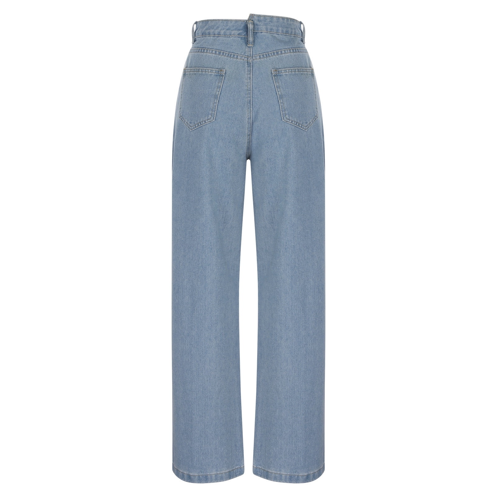 【FEPL】22SS★ Grade wide denim pants PLNOTME Womens Baggy Wide Leg Jeans Boyfriend Drawstring