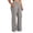 Gray 1, variant on Women's High Waist Pants Split Hem Bootcut Elastic Waist Side Pockets Stretchy Casual Office Trousers
