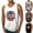 Black, variant on WREESH Men's Crew Neck Tank Top Graphic Print Independence Day Theme Perfect for Summer Workouts Black