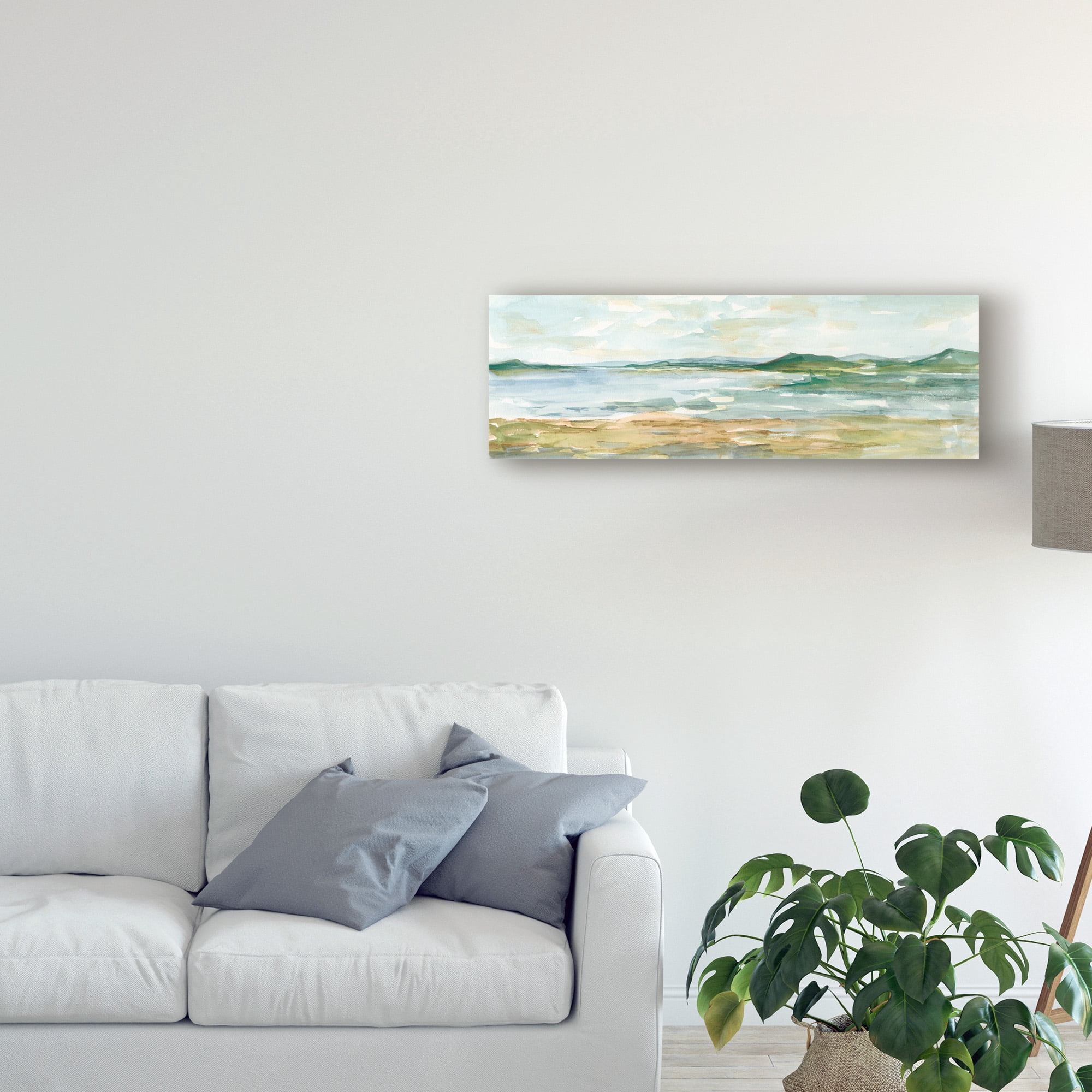 Ethan Harper 'Panoramic Seascape I' Canvas Art