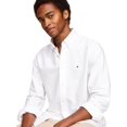 thumbnail image 2 of Camisa Tommy Hilfiger Heritage Oxford de algodón blanco liso para hombre, 2 of 4