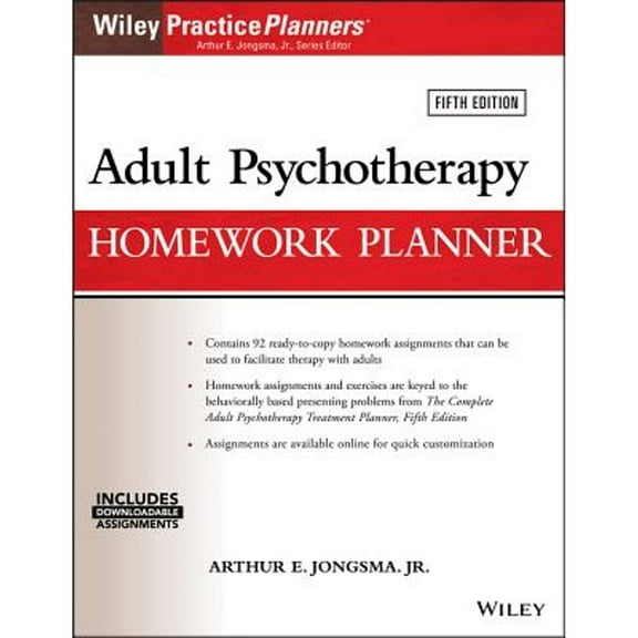 Adult Psychotherapy Homework Planner