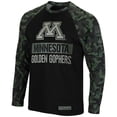 thumbnail image 2 of Men's Colosseum Black/Camo Minnesota Golden Gophers Big & Tall OHT Military Appreciation Raglan Long Sleeve T-Shirt, 2 of 4