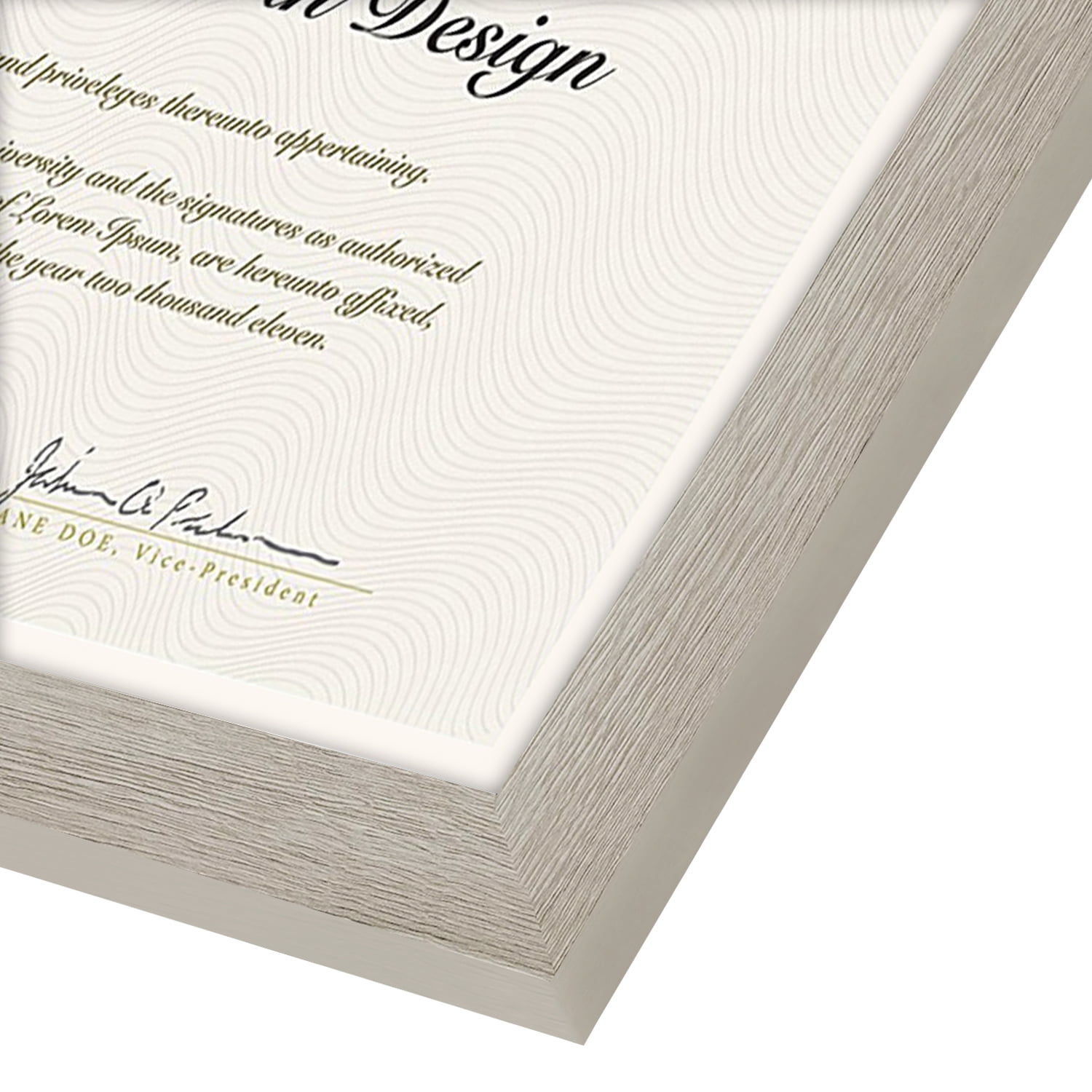 Americanflat 8.5x11 Diploma Frame in Drift Wood with Shatter Resistant Glass - Horizontal and Vertical Formats for Wall and Tabletop