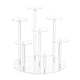 thumbnail image 4 of Expositor acrílico redondo RIS-STAND para cupcakes, 7 niveles, mini anillos transparente, 4 of 9