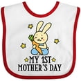 thumbnail image 3 of Inktastic My 1st Mothers Day Boys Boys Baby Bib, 3 of 4