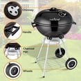 thumbnail image 6 of NutriChef Stainless Steel Kitchen Portable Outdoor Charcoal BBQ Grill, 6 of 8