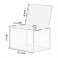 thumbnail image 3 of Acrylic Donation Box - Box for Voting, Charity, Polls, Surveys, Sweepstakes, Contests, Advice, Tips, Reviews, 3 of 5