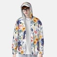 thumbnail image 2 of Balery Lilies Flowers Sudadera ligera de manga larga con capucha y protección solar UPF 50+ para hombre y mujer, ideal para pesca y running-XX-Large, 2 of 7