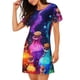 thumbnail image 2 of Balery Colorful Potion Bottles Magic Camisón de manga corta con cuello redondo para mujer, cómodo y elegante., 2 of 6