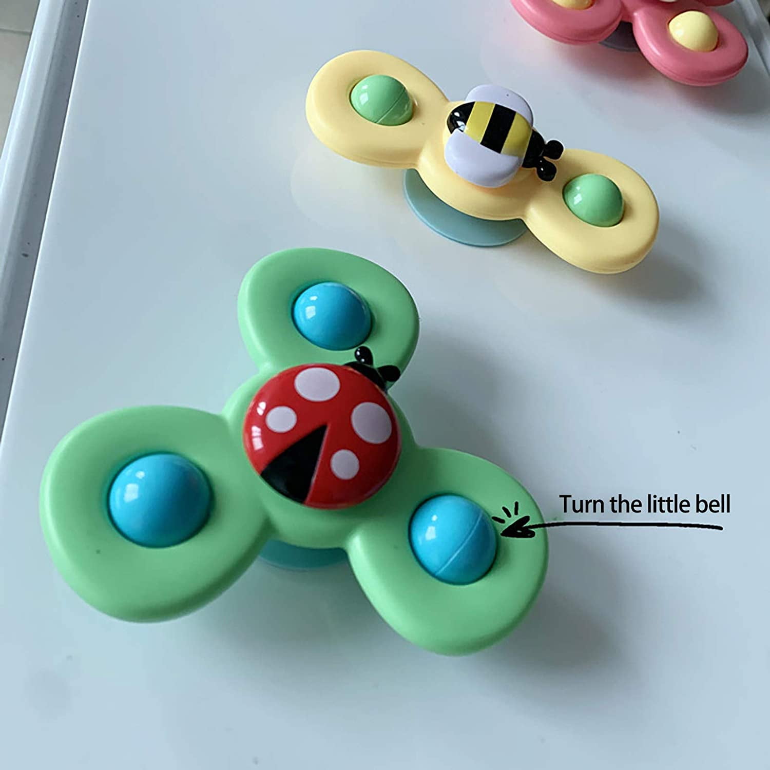Purelemon Suction Cup Spinning Top Toy Baby Toy Spin Sucker Spinning Top Spinner Toy Safe Interesting Table Sucker Gameplay Early Learner Toys for Baby Toys Children Kids Girls Boys 