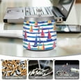 thumbnail image 6 of Yayeee Ashtray with Lid for Cigarette Smokeless Stainless Steel Home Ash Holder, Blue Hand Drawn Sailboats, 6 of 7