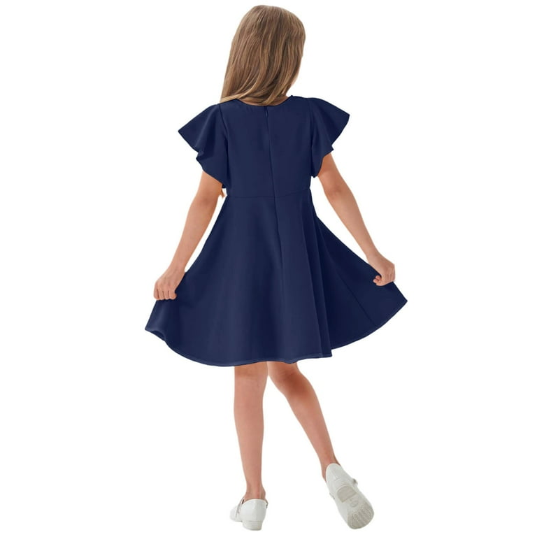 Toddler Girl Dresses Mesh Dress Navy Dress for Girls Baby Girl Summer  Clothes Baby Dresses 18-24 Months - Walmart.com