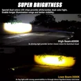 thumbnail image 4 of Faros Auxiliares Luz Doble Color Led 80w Para Auto Moto 2pcs, 4 of 8