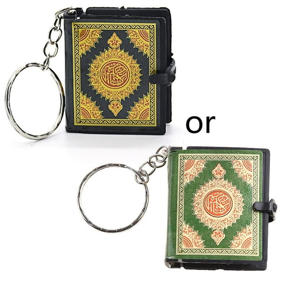 Charm Arabic The Koran Keyring Pendant Mini Ark Quran Keychain Decor For Wallet