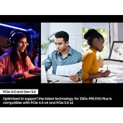 Samsung 990 EVO PLUS SSD 4TB, PCIe Gen 4x4 | 5x2 M.2 2280, Speeds Up-to 7,250 MB/s (MZ-V9S4T0B/AM)
