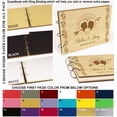 thumbnail image 7 of Darling Souvenir Personalized Engraved Laser Cut Wedding Guest Book Wooden Cover Sign-in Book Registry Guestbook Scrapbook-HR, 7 of 7