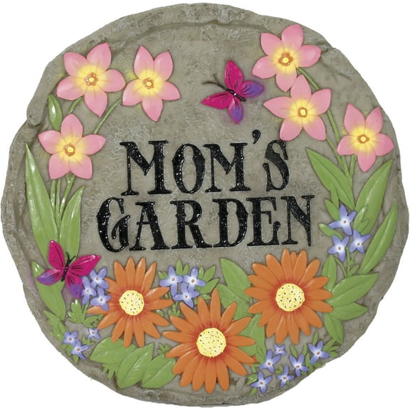MOM'S GARDEN STEPPING STONE / DECORATIVE WALL PLAQUE