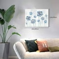 thumbnail image 2 of Logiee Pale Blue Lotus Flowers Print Canvas Wall Art,Canvas Picture Prints with Frame, Wall Art Decorative,Canvas Decorative,Suitable for Living Room Bedroom Office Room 30x40, 2 of 6