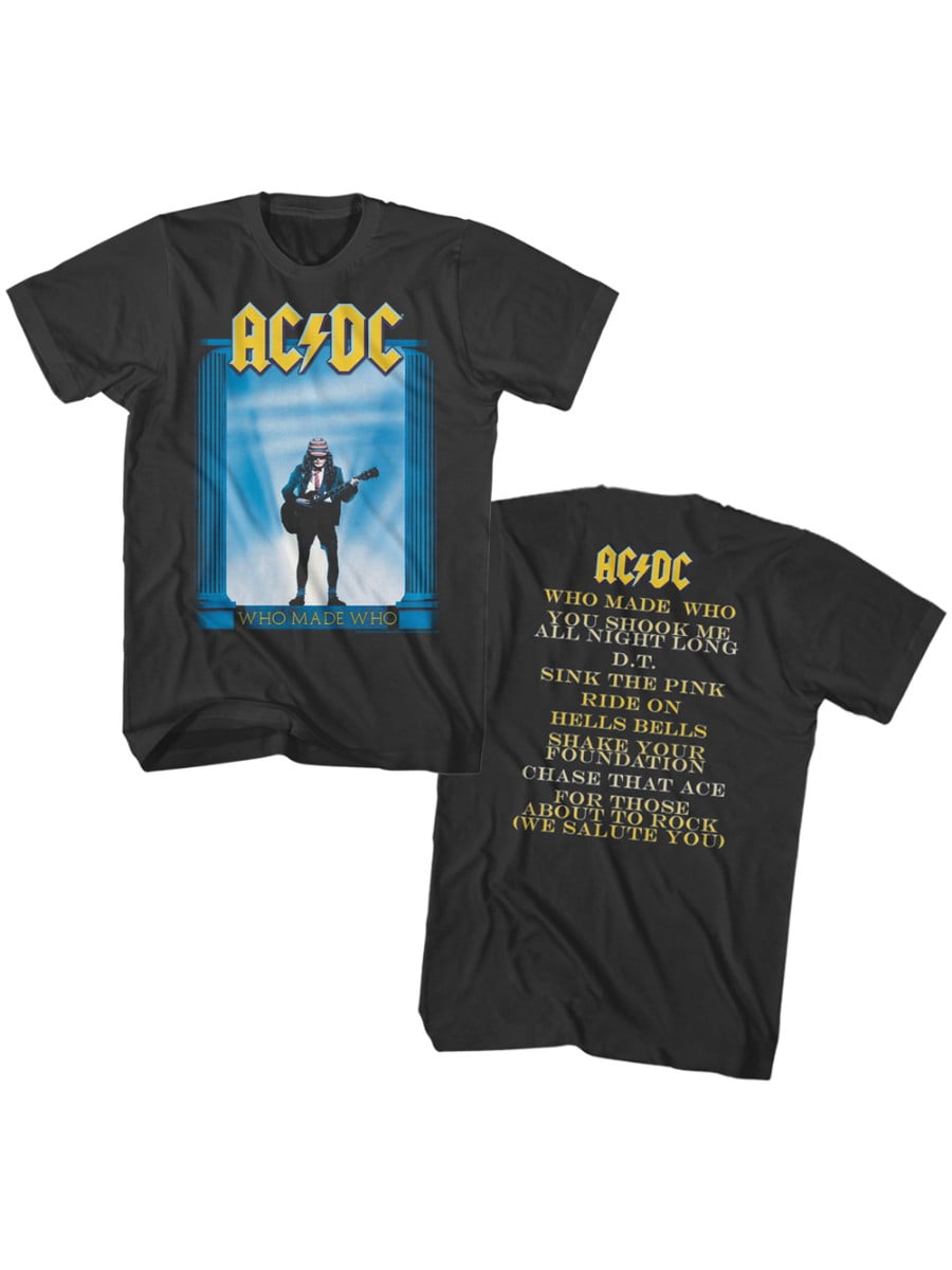American Classics Ac Dc Who Made Who Album Adult T Shirt Walmart Com Walmart Com