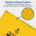 thumbnail image 5 of Avery Printable Rectangle Labels, Bright Yellow, 4" x 6", 20ct, 5 of 11