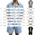 thumbnail image 5 of Migroa Men's Linen Shirts Shorts Outfits Beach 2 Pieces Sets Button Down Suit Casual Summer Tracksuit Vacation Clothes Matching Outfits White Xl, 5 of 5
