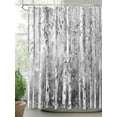 thumbnail image 3 of Grey Forest Waterproof Fabric Shower Curtain, Modern Oil Painting Art Shower Curtain for Bathroom Curtains Bathtubs Hotel Washable Shower Curtains with 12 Hooks Standard 72x72, 3 of 6