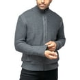 thumbnail image 4 of X RAY JEANS Mens Full-Zip High Neck Sweater Jacket, Charcoal, 5XL, 4 of 6