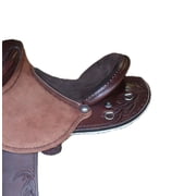 Half Breed Western Saddle – Durable Leather Construction, Deep Suede Seat & Classic Tooled Finish