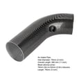 thumbnail image 3 of Air Intake Pipe, 75mm Universal Car Carbon Fiber Look Steel Cold Air Intake Pipe Improve Power Better Throttle Response Universal Accessory, 3 of 8