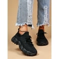 thumbnail image 7 of Women Lace-Up Front Chunky Breathable Mesh Sneakers, 7 of 7