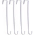 thumbnail image 1 of Laklulu - Percha para corona de 15" para decoración de puerta de entrada, de metal, con un solo gancho para colgar sobre la puerta, color negro (1), 1 of 5