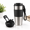 Black, variant on Brown Titanium Travel Mug, Leak Proof Reusable Tumbler With Lid, Lightweight 17oz Coffee Cup