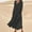 Black, variant on TAIAOJING Women's Long Sleeve Dresses For 2022 Fashion Casual Solid Cotton Linen With Pocket Loose Maxi Fall Clothes Dress Vestido De Mujer