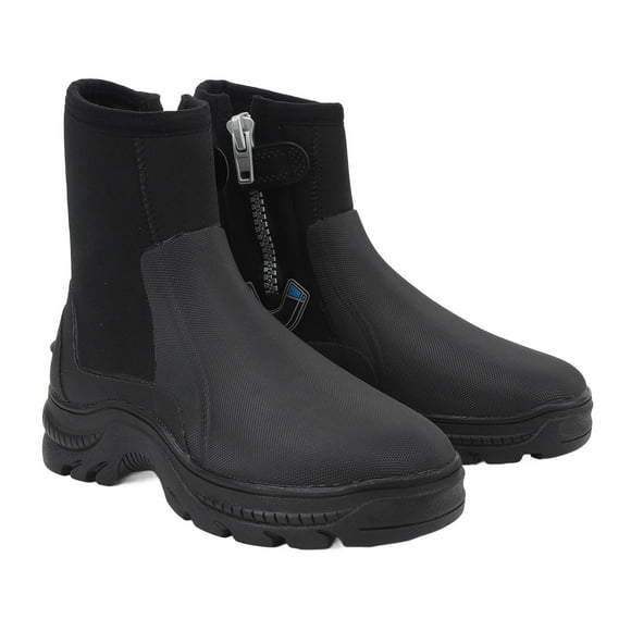 Diving Boots 5mm Thick Neoprene Waterproof Wading Boots for Snorkeling Swimming Surfing, Warm Cold with Soft Lining