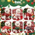 thumbnail image 4 of 6 Pieces Christmas Dog Clothes for Small Dogs, Soft and Breathable Pet Shirt, Winter Puppy Kitten Vest Printed Dogs Shirts, Christmas Snowman Santa Claus Reindeer Dog T-Shirts for Pet Cats, 4 of 6