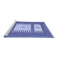 thumbnail image 2 of Ahgly Company Machine Washable Indoor Round Southwestern Blue Country Area Rugs, 4' Round, 2 of 4
